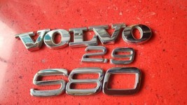 07 08 09 10 11 12 13 Volvo S80 2.9 Rear Lid Emblem Logo Badge Sign Set Oem Used - £11.31 GBP