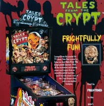 Tales From The Crypt Pinball Flyer Horror Vintage Zombie Art Original 1993 - £18.66 GBP