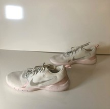 Nike Flex Running Shoes Womens 11 White Pink Lightweight Breathable Mesh - $27.44