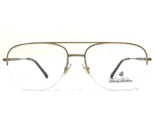 Brooks Brothers Eyeglasses Frames BB1041 1668 Matte Gold Half Rim 57-16-145 - £73.81 GBP