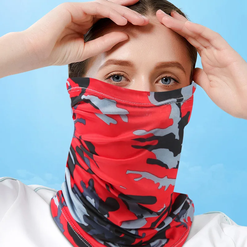 Sporting UV Protection Scarf Ice Silk Face Cover Ak Tube Quick-drying Outdoor Fi - £23.90 GBP