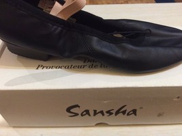 SANSHA PRIMA TE2co Ballet - Black 9M - Leather Teaching  Shoe - New in box - £15.71 GBP