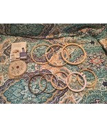 9 Lot Of 4-6 In Wooden Round Hoop Cross Stitch Embroidery Needlepoint Sc... - $21.05 CAD