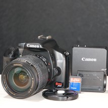 Canon Rebel XSI 12MP DSLR Camera Kit W 28-200MM Lens *TESTED* - £70.36 GBP
