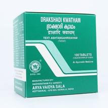 Kottakkal Drakshadi Kwatham Tablet 100Nos Arya Vaidya Sala - £20.36 GBP