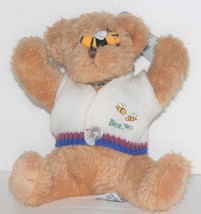 Buzz Bear by Russ Honey Lane 1999 With White Sweater and Bee On Nose 8" Tan - £5.89 GBP