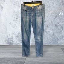 Paige Jeans Womens 25 Blue Denim Skyline Ankle Peg Stretch Casual Pants - £11.79 GBP