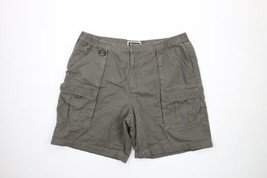 Vintage Columbia Mens 40 Faded Spell Out Above Knee Cargo Shorts Green C... - £30.99 GBP