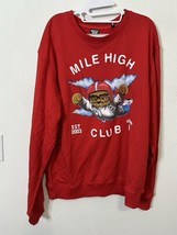 Hustle Gang Mike High Club Red Teddy Bear Pullover Sweater Size 2XL - $39.99