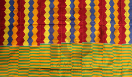 100% Handwoven Kente Cloth Asante Kente Ghana Kente African Art Fabrics 6 yards - £287.49 GBP