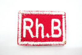 Medical Military Rh.B Magic Blood Type Patch Army Air Force Navy Blood P... - £2.37 GBP