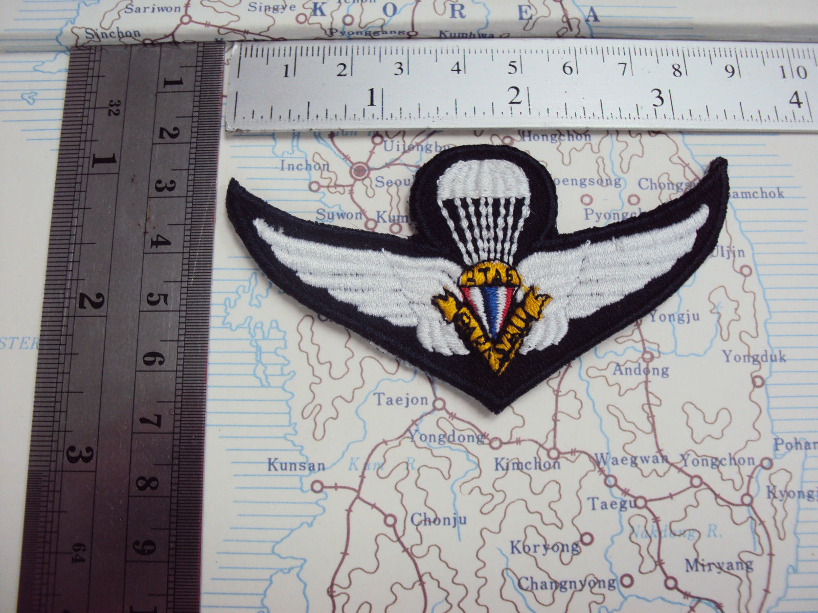 Royal Thai Air Force Freefaller Para Wings.RTAF Parasail. Badge Patch - $3.91