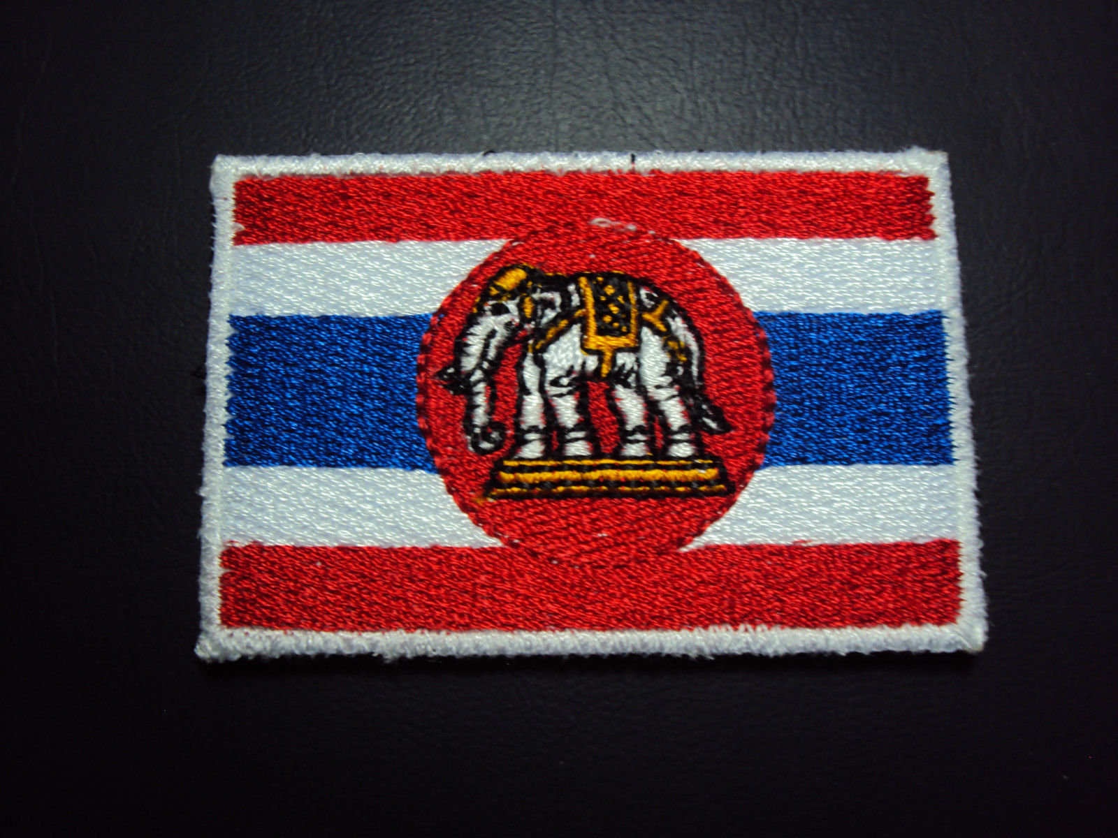 Elephant Flag Iron Patch Royal Thai Navy Naval Ensign Marine Corps Velcr... - $3.96