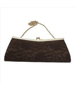 Far Nine Black Lace Clutch Purse with Chain - $295.73 MXN