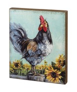 Primitives by Kathy Rooster with Sunflowers Box Sign - €34,87 EUR
