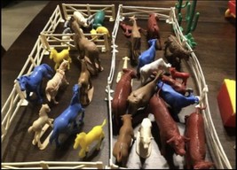 1960’s Vintage T. Cohn SUPERIOR Farm toy 143 Pieces - $79.20