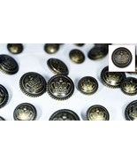 Set of Die Cast Metal Blazer Buttons CROWN-AG Bronze Colour 3L/7S ø20mm,... - £14.08 GBP