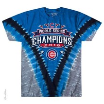 New CHICAGO CUBS WORLD SERIES CHAMPIONSHIP CHAMPIONS T SHIRT MAJESTIC - $26.95+