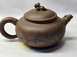 Vintage High-end Chinese Yixing Zisha Handmade &quot;Ziye Shipiao&quot; Clay Teapo... - $2,610.59 MXN