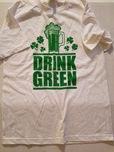 ALSTYLE  Drink Green Beer  St Patricks Mens  Short  Sleeve T-Shirt  Size... - £11.91 GBP