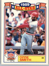 1990 Topps Glossy All Stars 5 Ozzie Smith  St. Louis Cardinals - £3.50 GBP