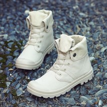 New Spring Autumn Shoes Men Boots Canvas Shoes Breathable High top Mens Boots Ma - £49.39 GBP