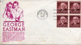 Stamps -U. S. Postage First Day of Issue George Eastman 1954 - £6.28 GBP