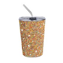 17oz Rhinestones Teacup Coffee Cup 304 Stainless Steel Car Cups with Lid... - $19.59