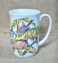 Audubon Collection By Shafford Blue Tit Mug Cup Bird In Peach Tree - £6.23 GBP