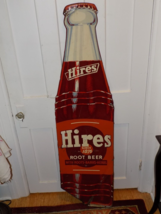 Vintage Hires Root Beer Embossed Bottle Tin Sign - $648.45