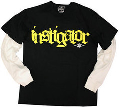 Easton Instigator Long sleeve Fooler Hockey T-Shirt Black &amp; White  - £18.28 GBP