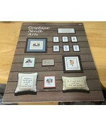 VTG 1977 Graphique Needle Arts Floral&amp;Sayings Counted Cross Stitch Patte... - $13.00 CAD