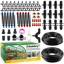 The Kalolary Garden Watering System With An 182 Foot Automatic Drip Irrigation - $35.12