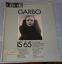 Vintage Look magazine Greta Garbo September 8, 1970 - $5.95