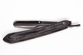 Wood Barber Hair Shaving Razor Straight Blade Folding Knife - $10.88