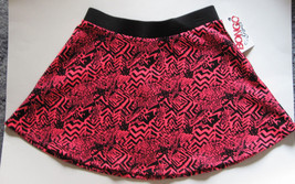 Bongo Girls Scuba Skirt Black &amp; Bright Pink Design Polyester &amp; Spandex L 14 - £19.33 GBP