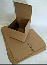 12 Cardboard Gift Boxes Brown 5&quot; x 5&quot; x 3.5&quot; - £9.49 GBP