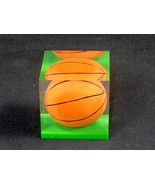 Acrylic Paperweight, Sports Ball ~ 1.75&quot; Cube, 3.5 oz/100 g, Basketball ... - £6.11 GBP
