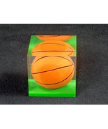 Acrylic Paperweight, Sports Ball ~ 1.75&quot; Cube, 3.5 oz/100 g, Basketball ... - $7.79