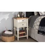 Gosford Style Weathered Oak and White Wash Distressed FinishTwo-Tone Nig... - $4,432.42 MXN