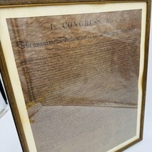 The Unanimous Declaration Of Independence Frame In Congress July 4, 1776 Replica - £513.44 GBP