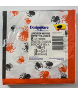 Vintage Design Ware Holiday Halloween Spooky Skeleton 16 Paper 3 Ply Nap... - $244.82 MXN