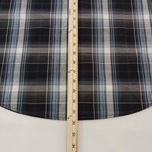 Coevals Club Men's XL Western Pearl Snap Button Long Sleeve Black Gray Plaid image 6
