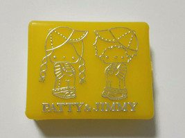 PATTY＆JIMMY Plastic Case Yellow Old SANRIO 1976&#39; Vintage Retro Appendix ... - £26.90 GBP