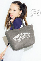 NEW VANS Grey Special Logo Don Felt Lunch Tote Hand BAG (from Japan Maga... - $11.99