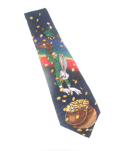 Looney Tunes Bugs Bunny Pot of Gold Leprachaun St. Patrick&#39;s Day Neck Tie - $7.90