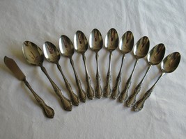 Lot 11x Reed &amp; Barton Rebacraft Stainless Flatware Candace Andrea Teasp.... - $26.99