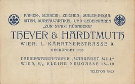 Wien Vienna Österreich ~ Trever &amp; Hardtmuth-Papierwarenfabrik Margaret - £9.88 GBP