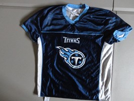 Blue White Reversible Tennessee Titans NFL Flag Football Jersey Adult S - £14.21 GBP