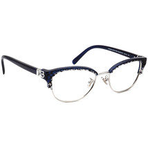 Coach Eyeglasses HC 6195 5708 Silver/Blue Signature C Semi Cat Eye 53[]19 140 - £88.13 GBP